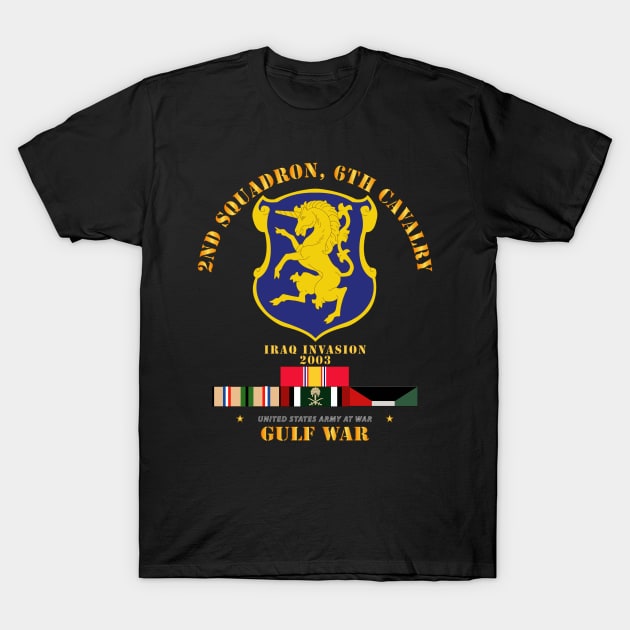 2nd Sqdrn - 6th Cav Gulf War w SVC T-Shirt by twix123844